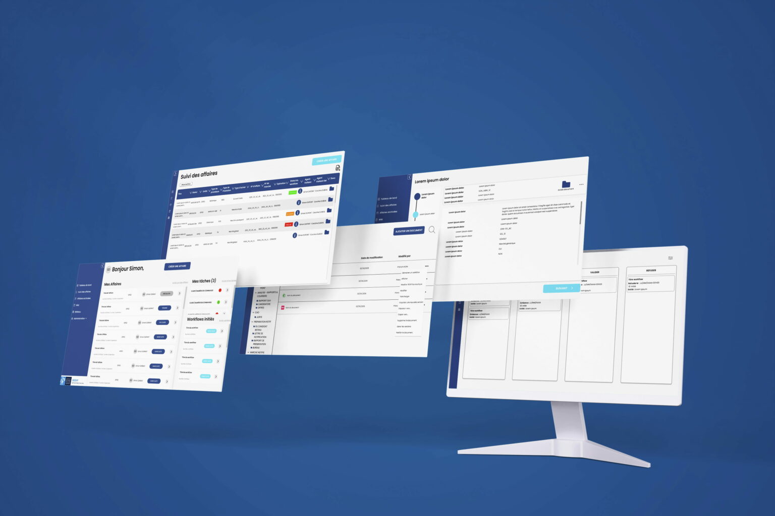 Interface UX/UI design SEDIF