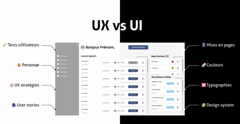 UX design UI design
